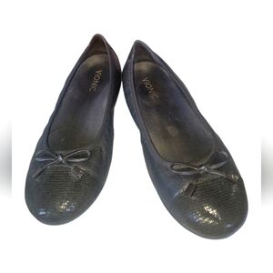 Vionic Spark Minna Women's Black Ballet Flats Sz 8.5